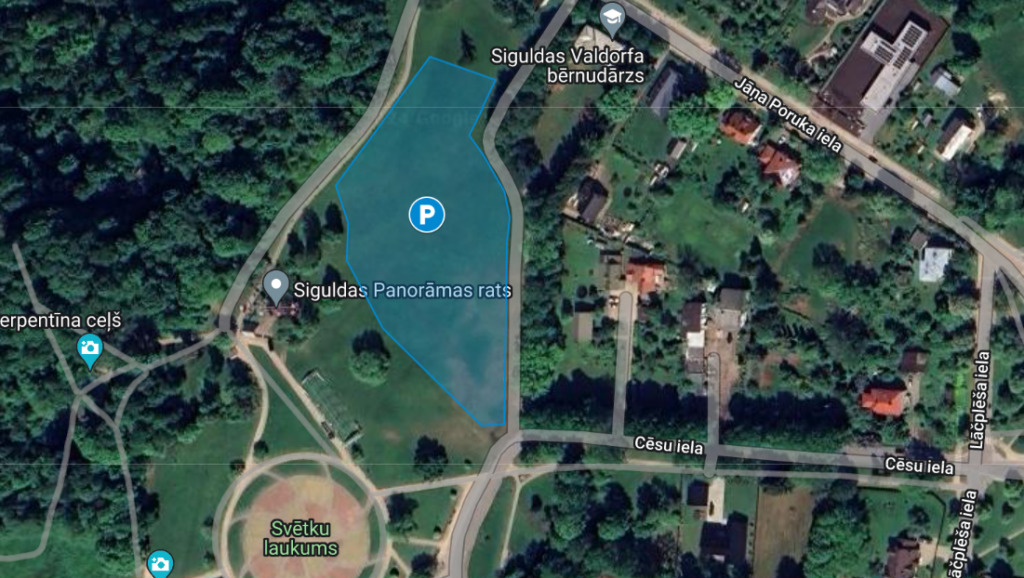 Parkingo vieta Sigulda