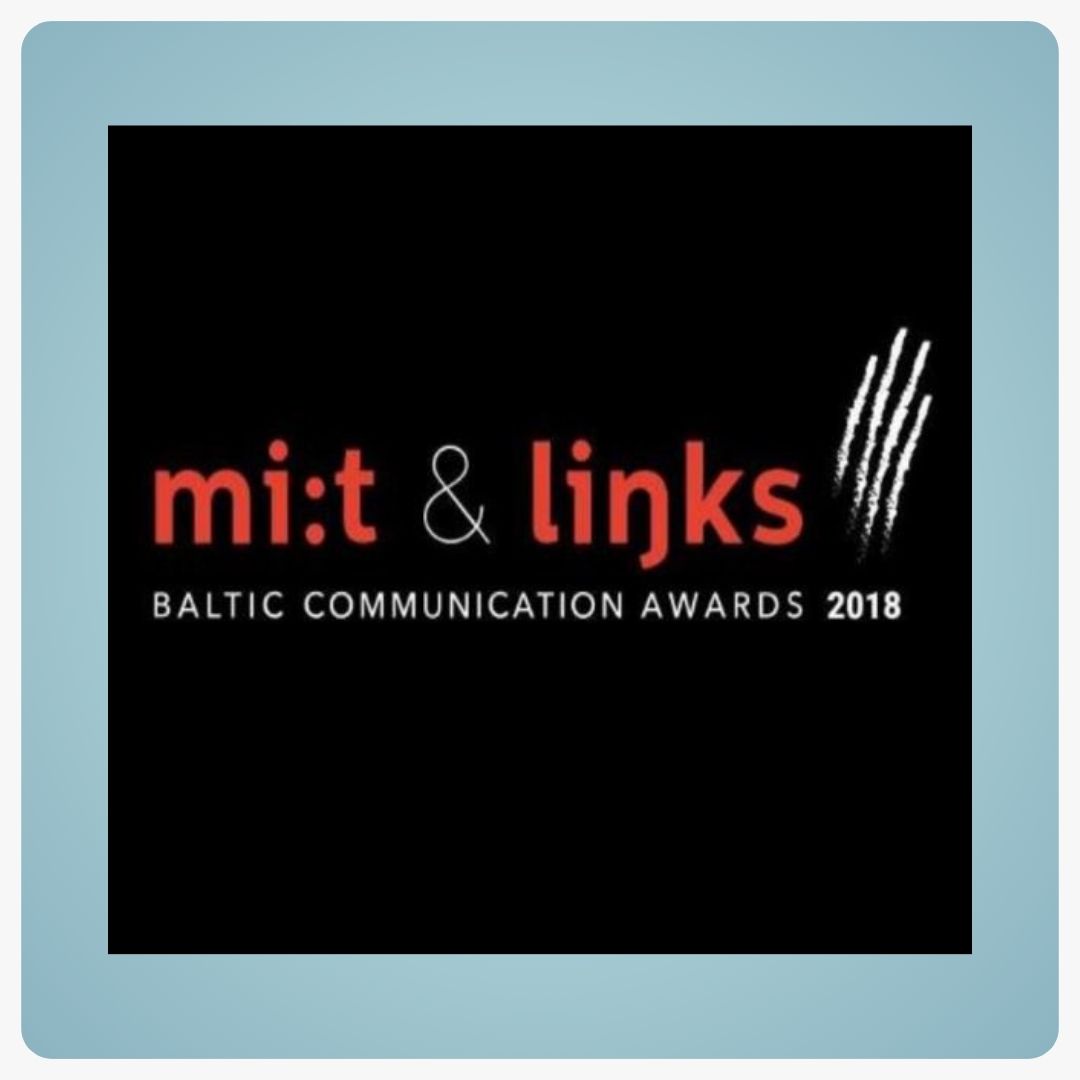 Mi_t&Links. Baltic Communication Awards  Gjensidige Sidabrinis apdovandojimas rėmimo kategorijoje