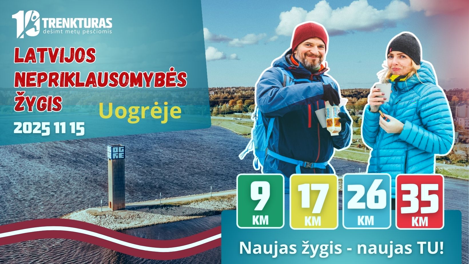 TrenkTuro Žygis Uogrėje Latvija