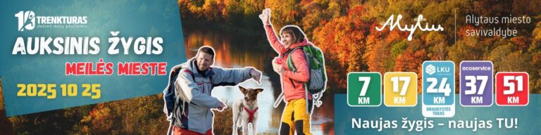 TrenkTuras Alytuje Auksinis žygis meilės mieste Alytaus žygis