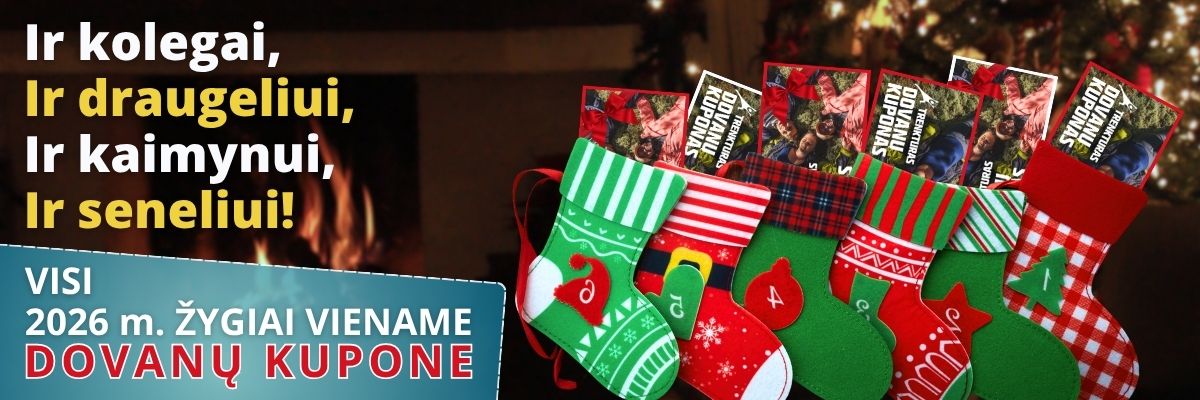 trenkturas Dovanų kuponas Kalėdos