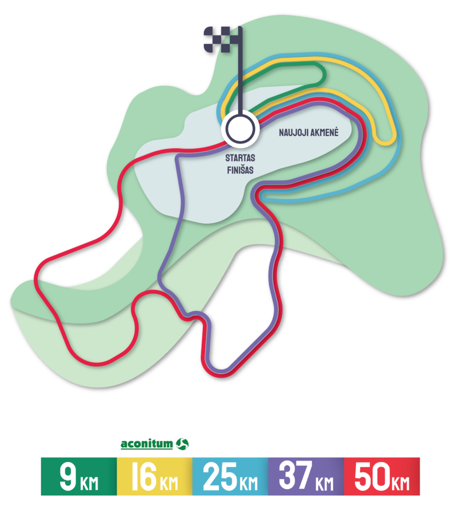 TrnekTuras Karjerų žygis maršrutai