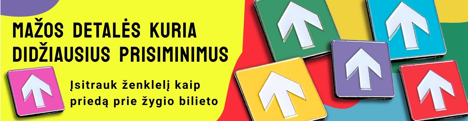 TrenkTuras Ženkleliai PIN Rodyklės