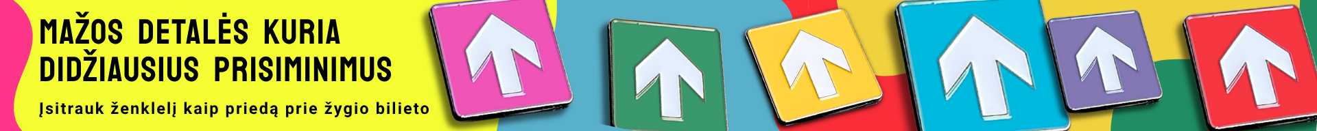 TrenkTuras Ženkleliai PIN Rodyklės