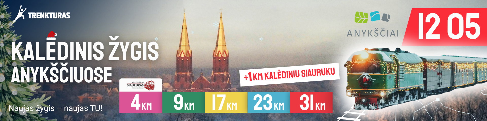 TrenkTuras: Kalėdinis žygis Anykščiuose'26